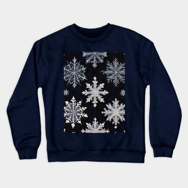 Ice Crystal Crewneck Sweatshirt by likbatonboot